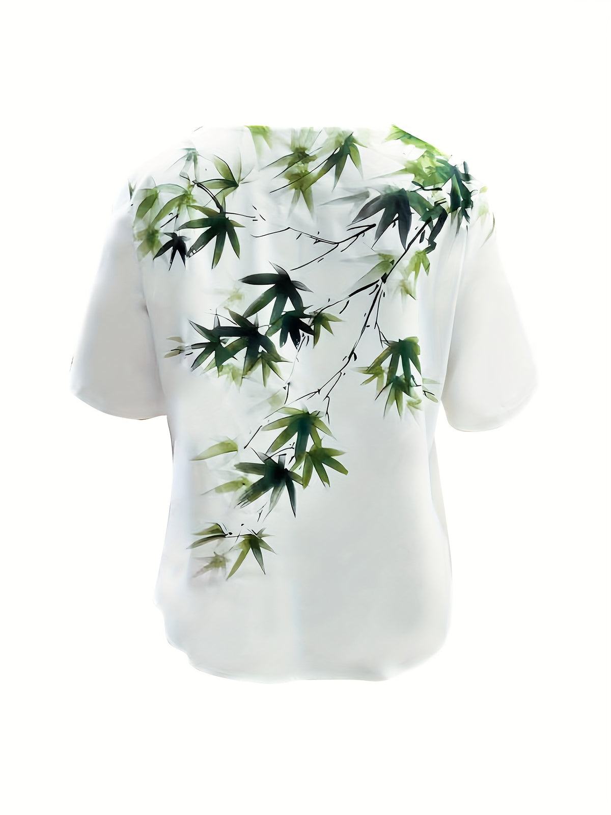 European And American Women'S Fashion New Trendy Printed Pocket Stretch Waist Long Pants And Round Neck Top Set
