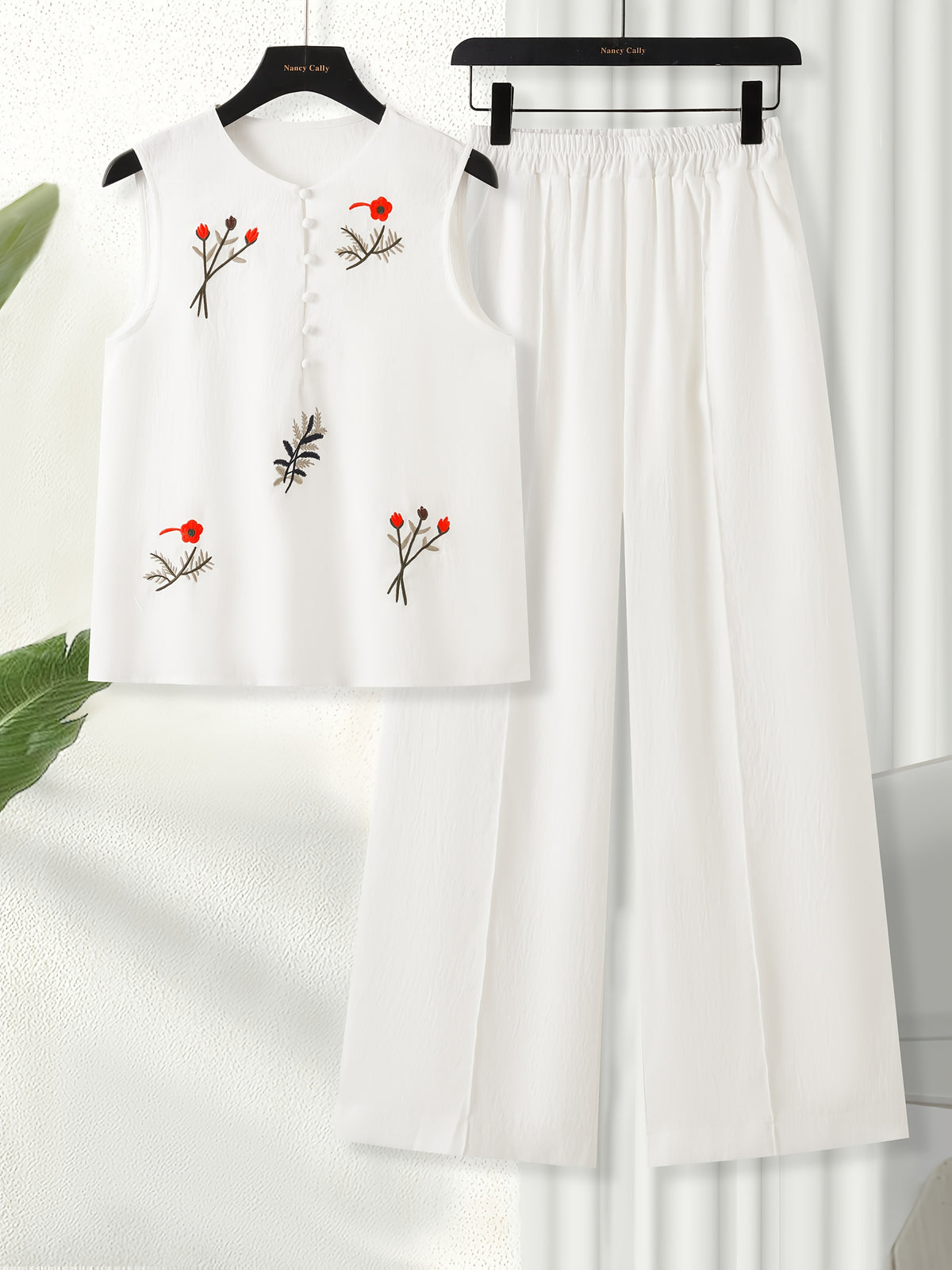 Chinese Style Embroidery Set Breathable Embroidered Suit