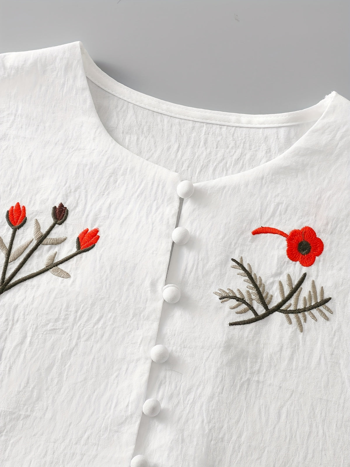 Chinese Style Embroidery Set Breathable Embroidered Suit