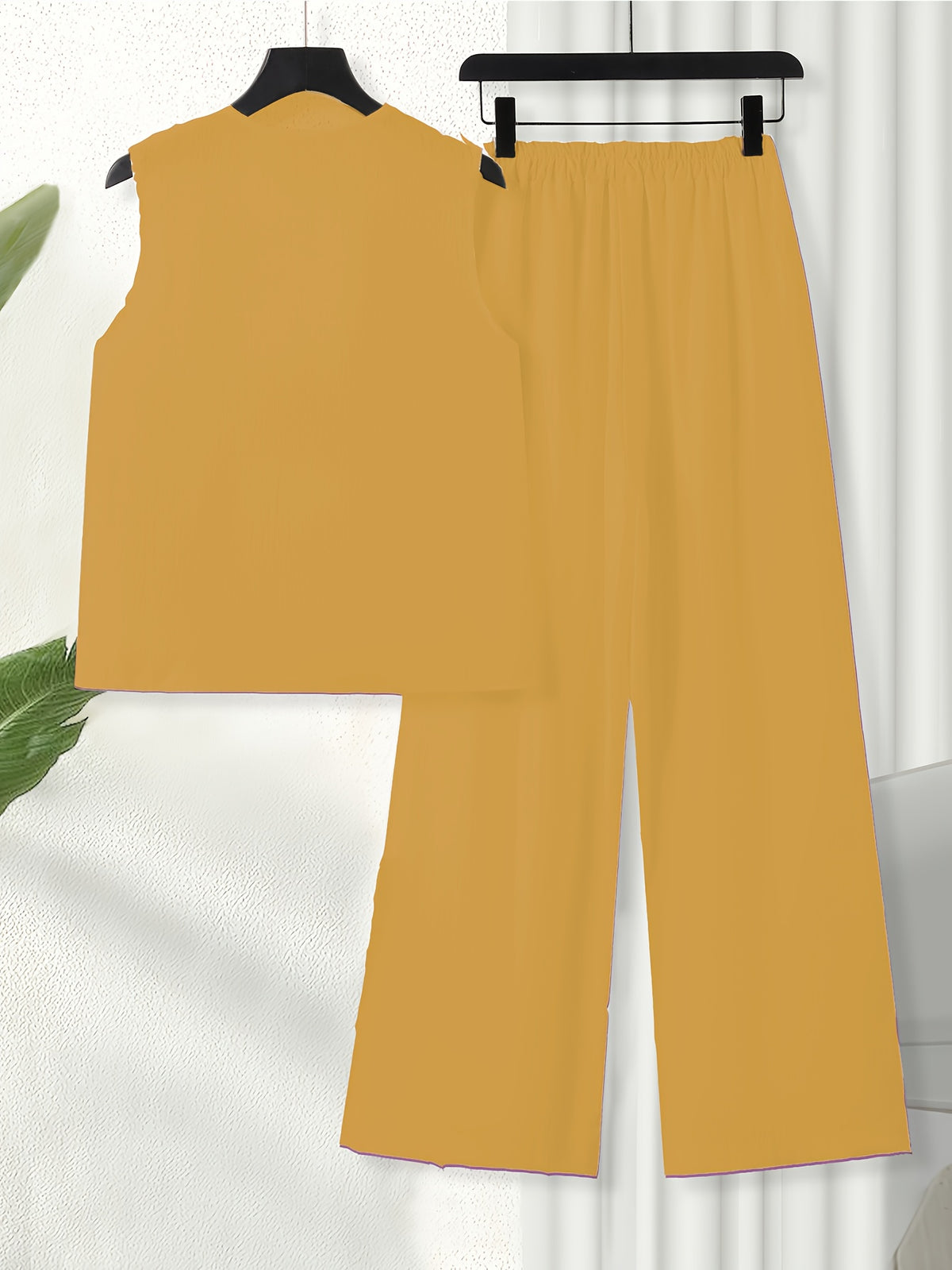 Chinese Style Embroidered Women's Set, Breathable Vest and Pants Outfit - Two-Piece Casual Elegant Ensemble