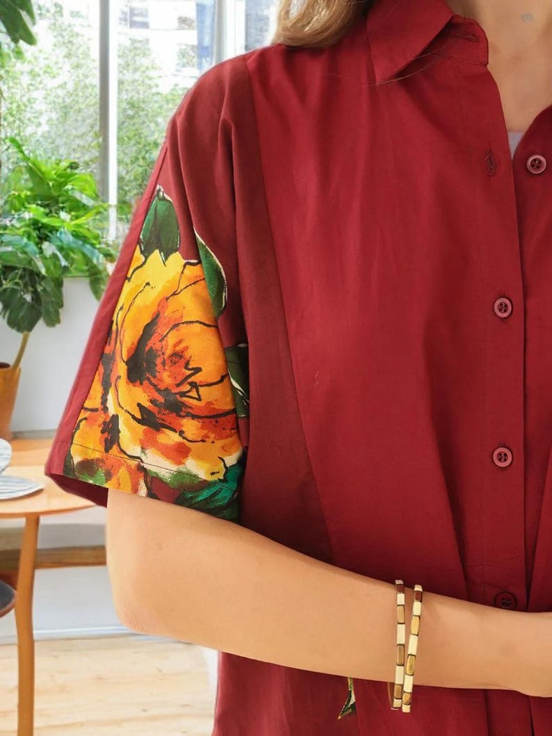 Printed Cotton Shirt Palazzo Co Ord Set For Women