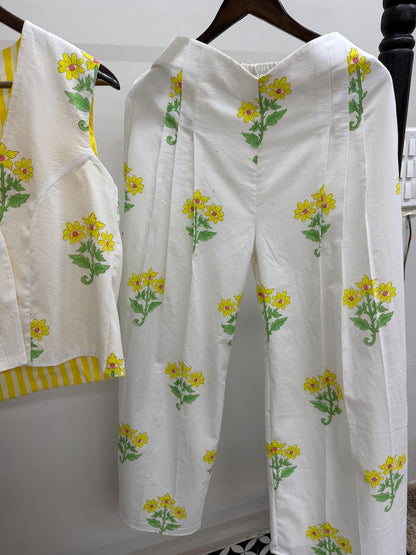 Hand Block Print Cotton Women Co Ord Set