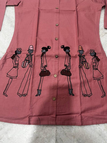 Dusty Rose Indo Western Women Co Ord Set