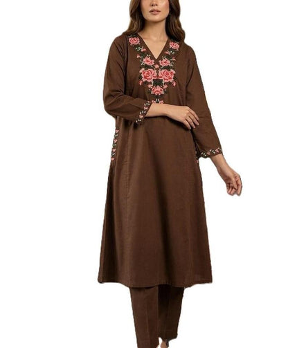 Yellow Cotton Kurta Palazzo Set For Women