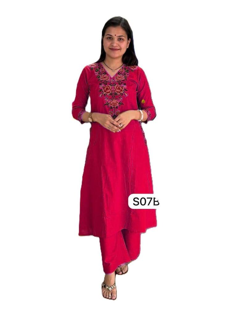 Yellow Cotton Kurta Palazzo Set For Women