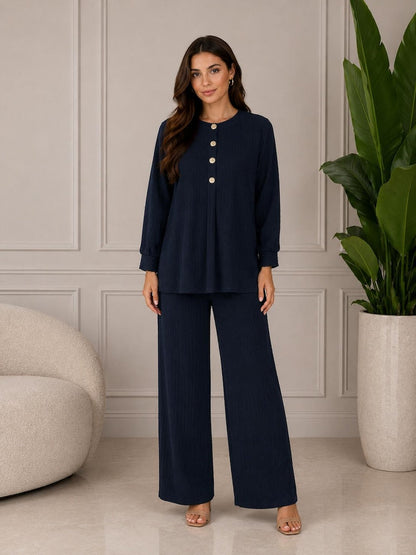 Modest Traditional Two Piece Co Ord Set Long Tunic